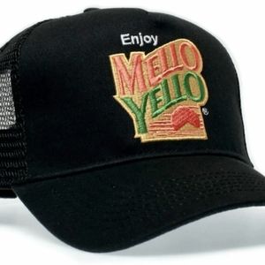 Mello Yello - Days of Thunder Movie Truckers Cap Unisex Black Embroidered Retro